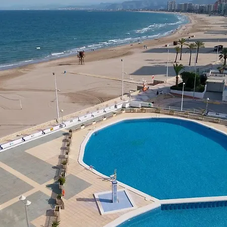 Apartamento Pequeno Frente Al Mar Con Piscina Cullera Exterior photo